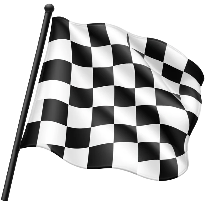 checkered racing flag emoji