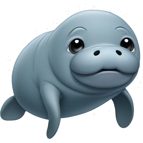 Manatee being cute  emoji