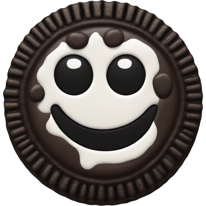 Oreo cookie emoji