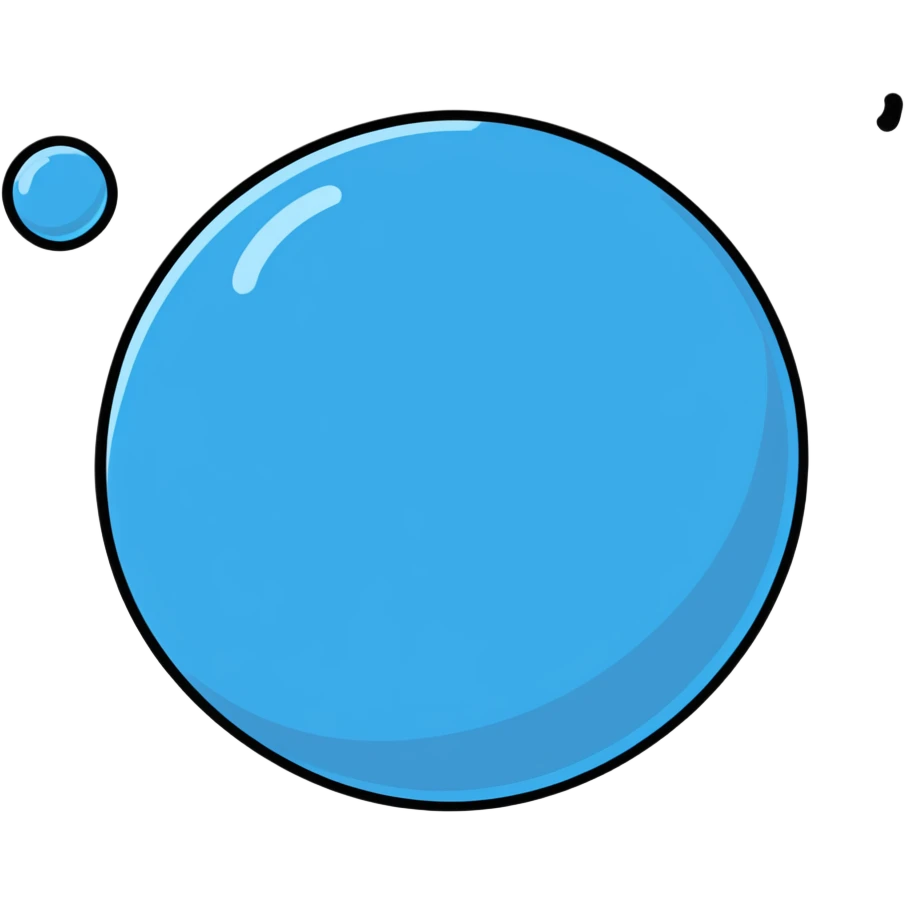 Blue ball bouncing across continents emoji