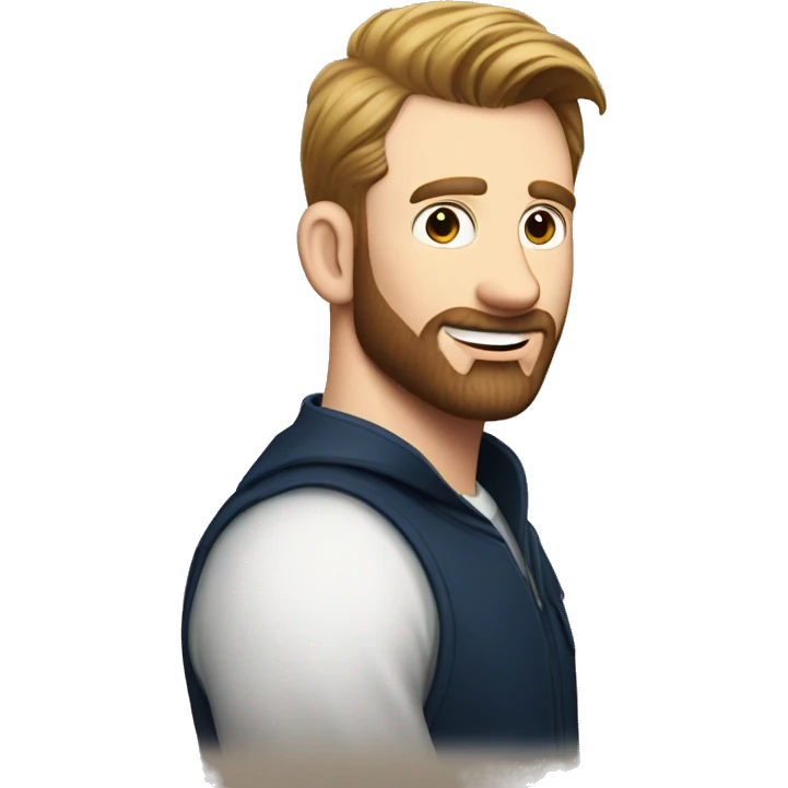 Chris Evans no beard emoji