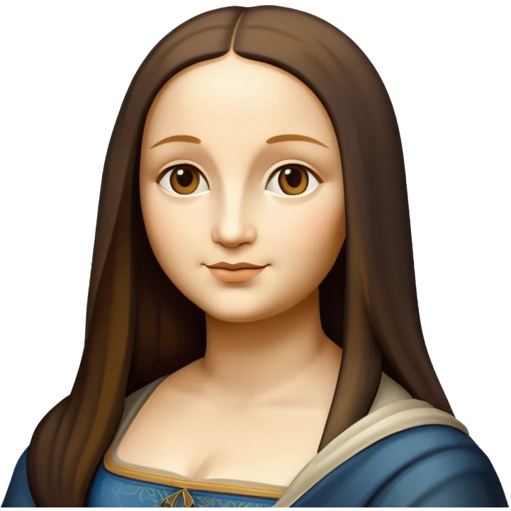 Mona Lisa art aesthetic  emoji