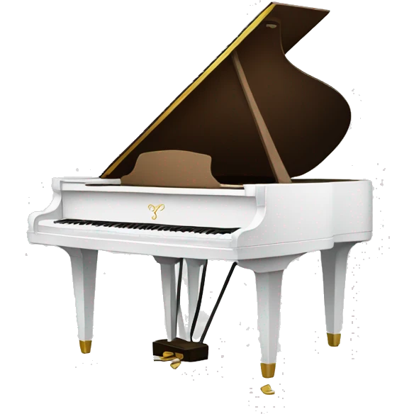 White piano emoji
