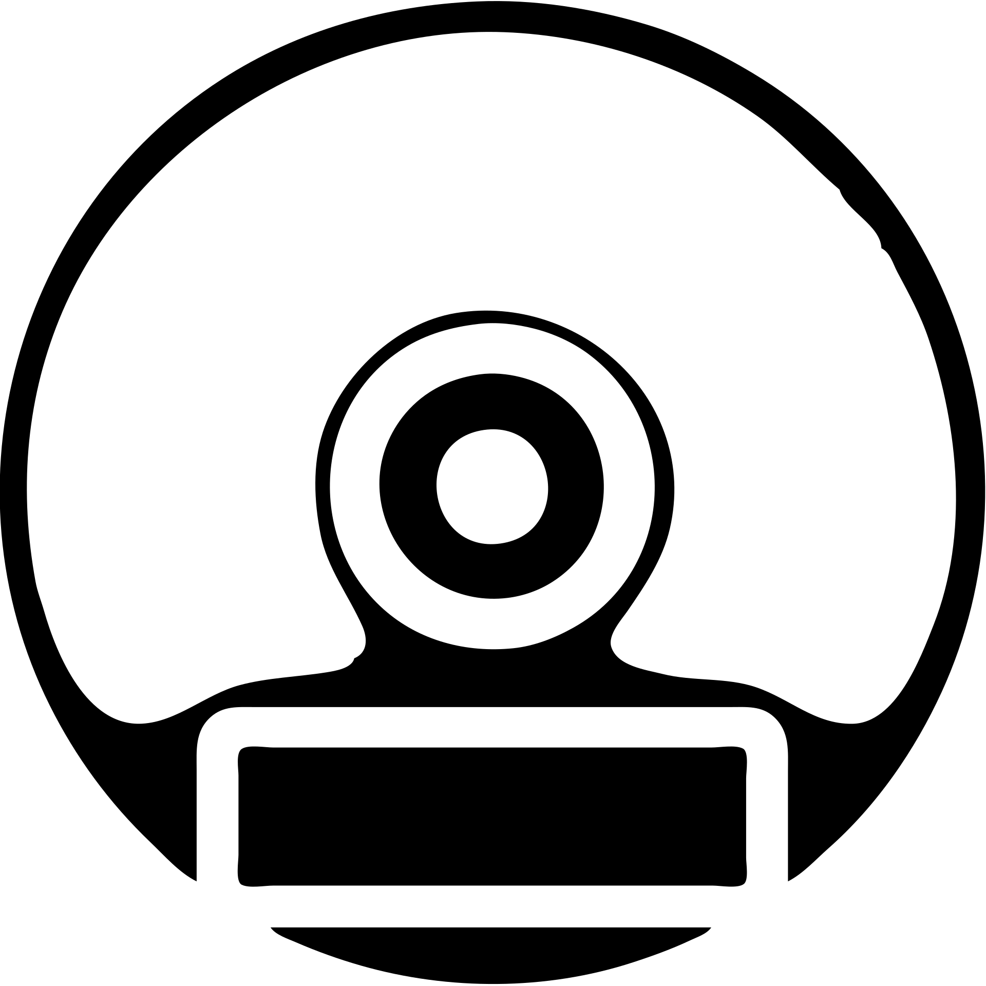 A CD disc in a black filled icon style, with a label. emoji