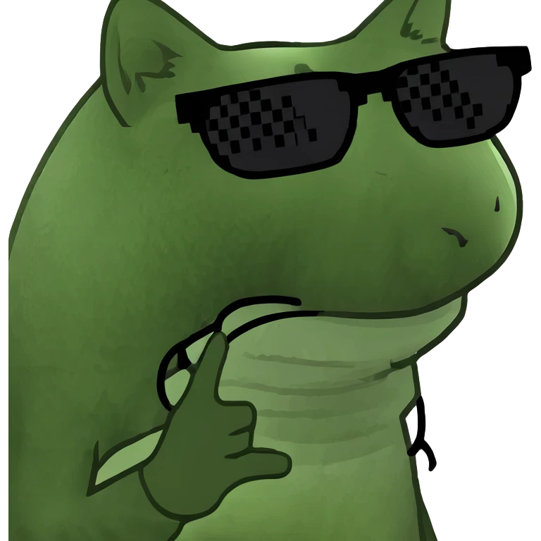 Cat with sunglasses emoji