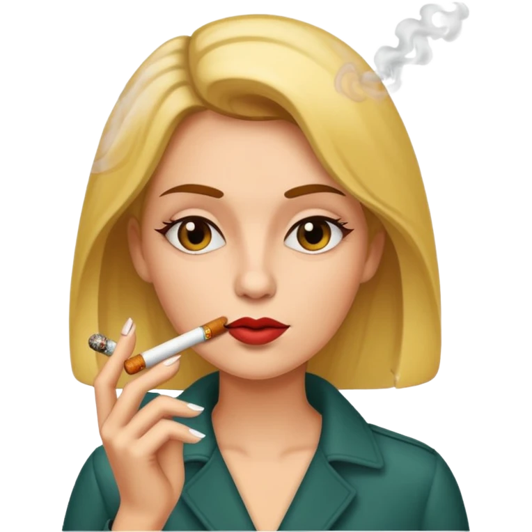 woman smoking cigarrette emoji