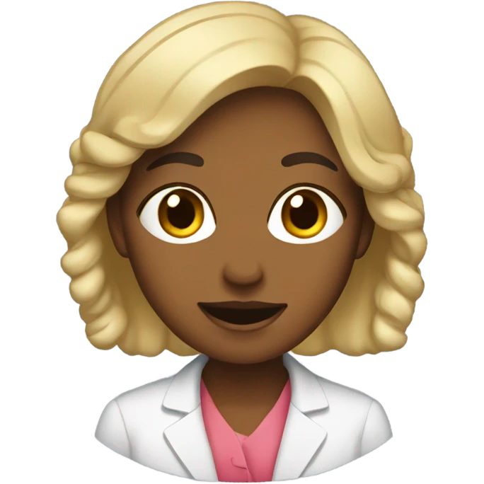 Stereotypical female quant emoji