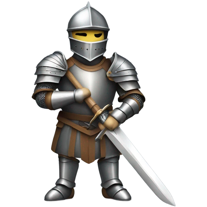 Knight holding a sword  emoji