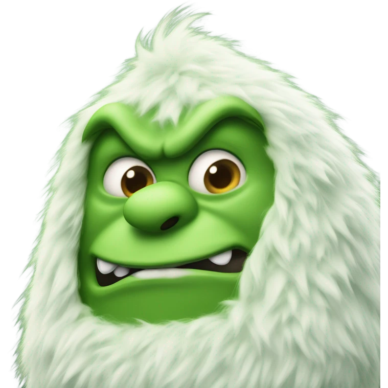 fat phoque grinch yeti shaped like a triangle   emoji