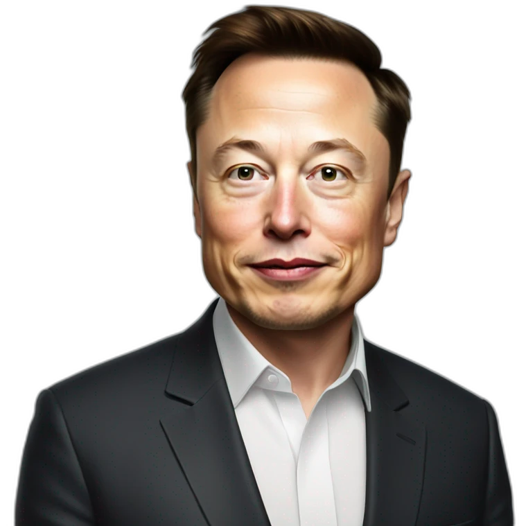 Elon musk as a fish emoji