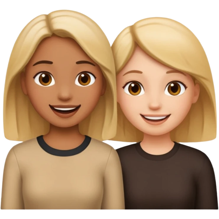 Talking two girl emoji