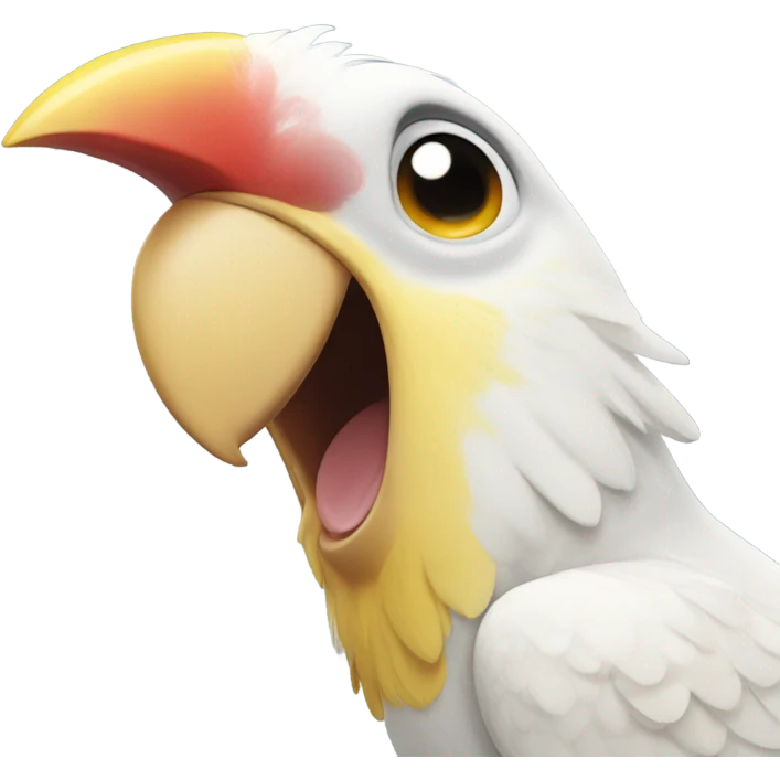 cockatiel smiling emoji