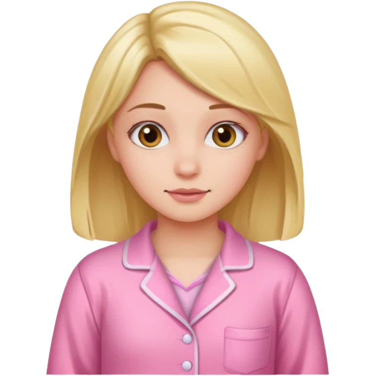 Girl in pink pjs emoji