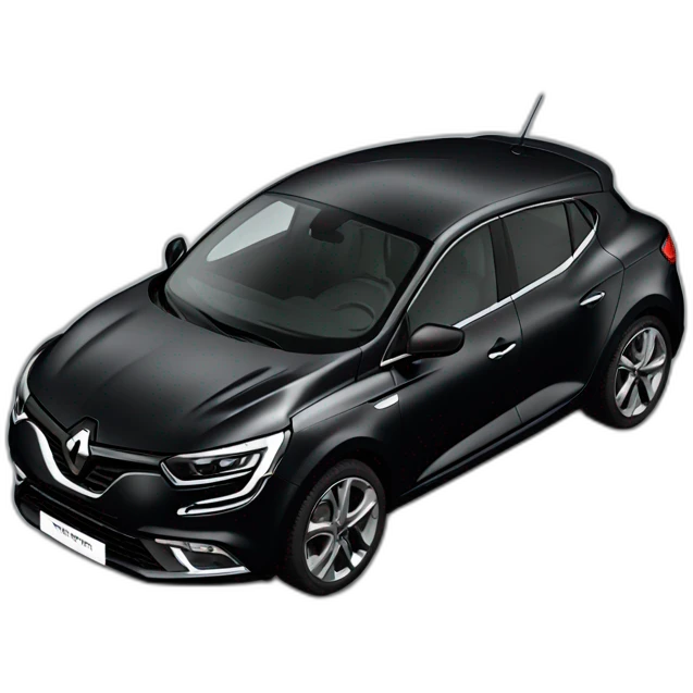 Black Renault megane 4 emoji