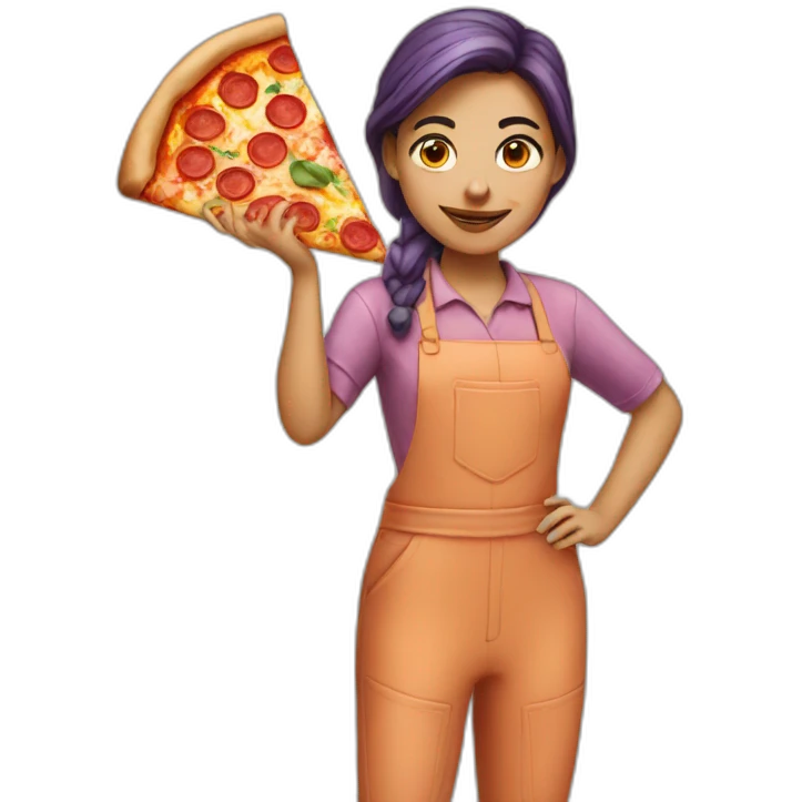 Pizza girl emoji