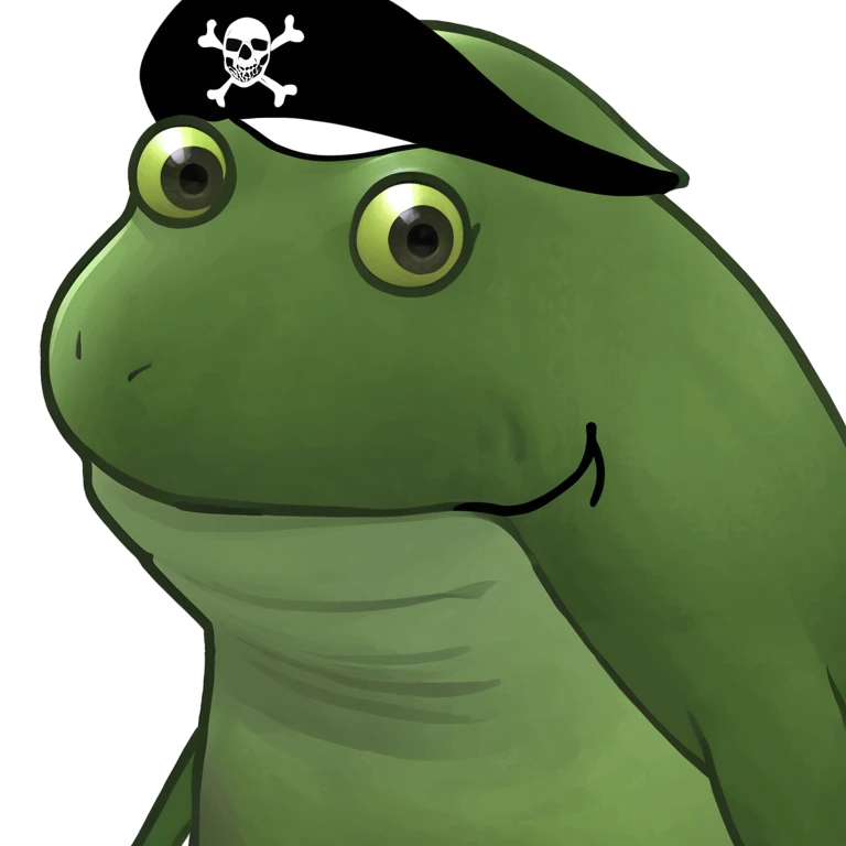 bufo in a pirate ship emoji