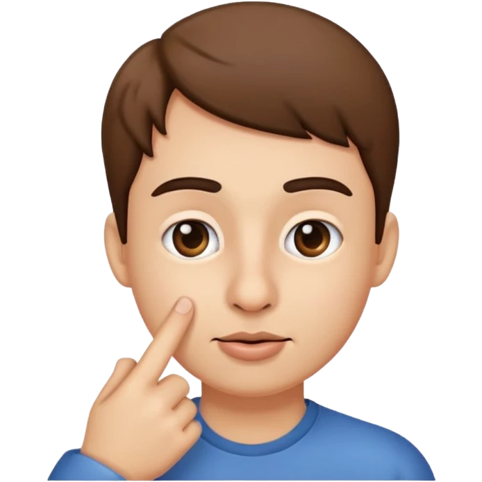 Finger in nose emoji