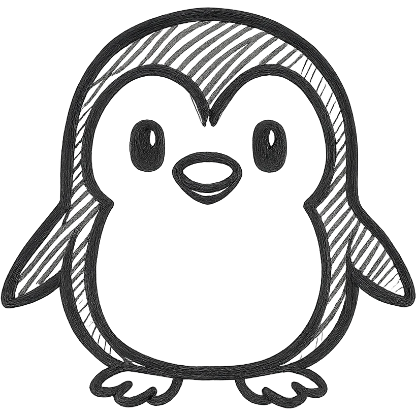 A cute penguin emoji emoji