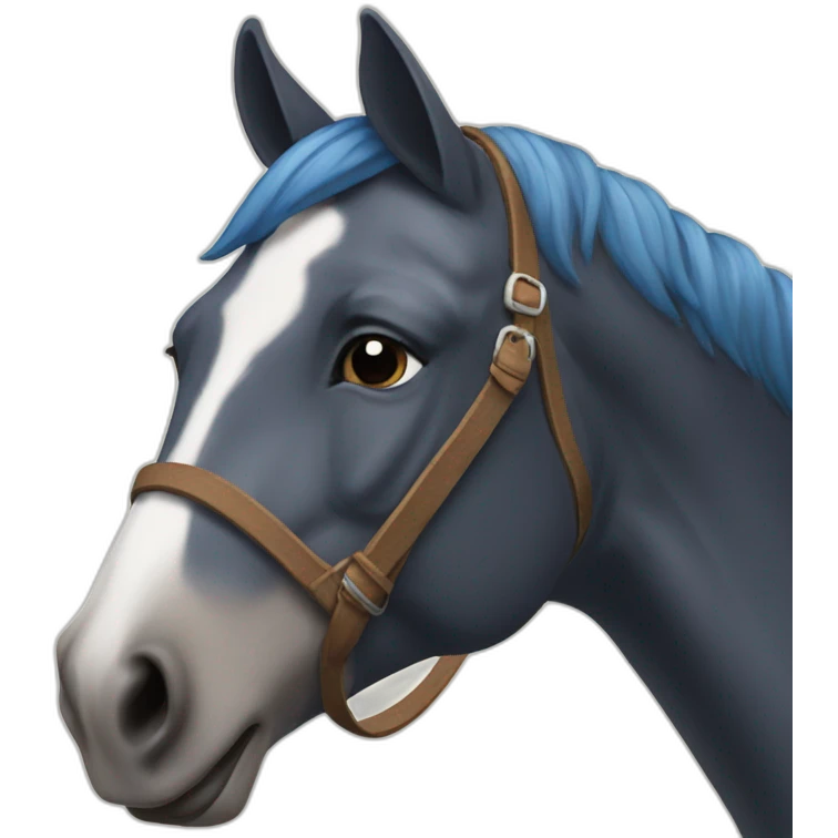 Caballo azul emoji