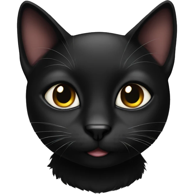 Pretty Black cat emoji