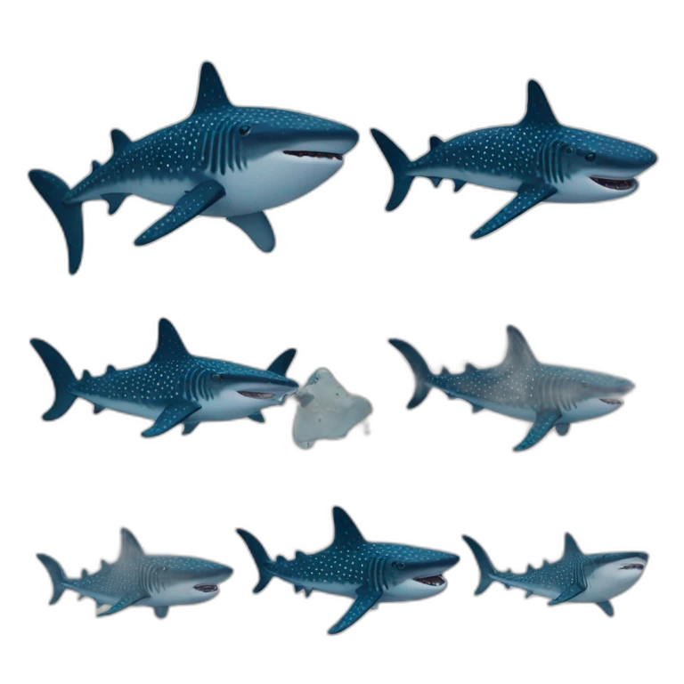 whale shark flat head emoji