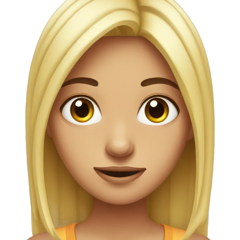 Lazy eyed girl emoji