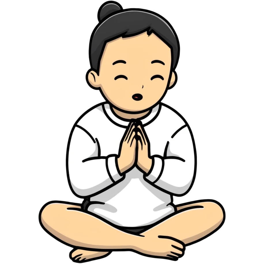 person on their knees begging with hands clasped together and pleading expression emoji