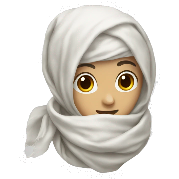 white scarf emoji