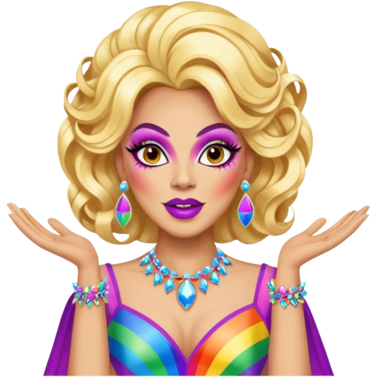 drag queen pride emoji