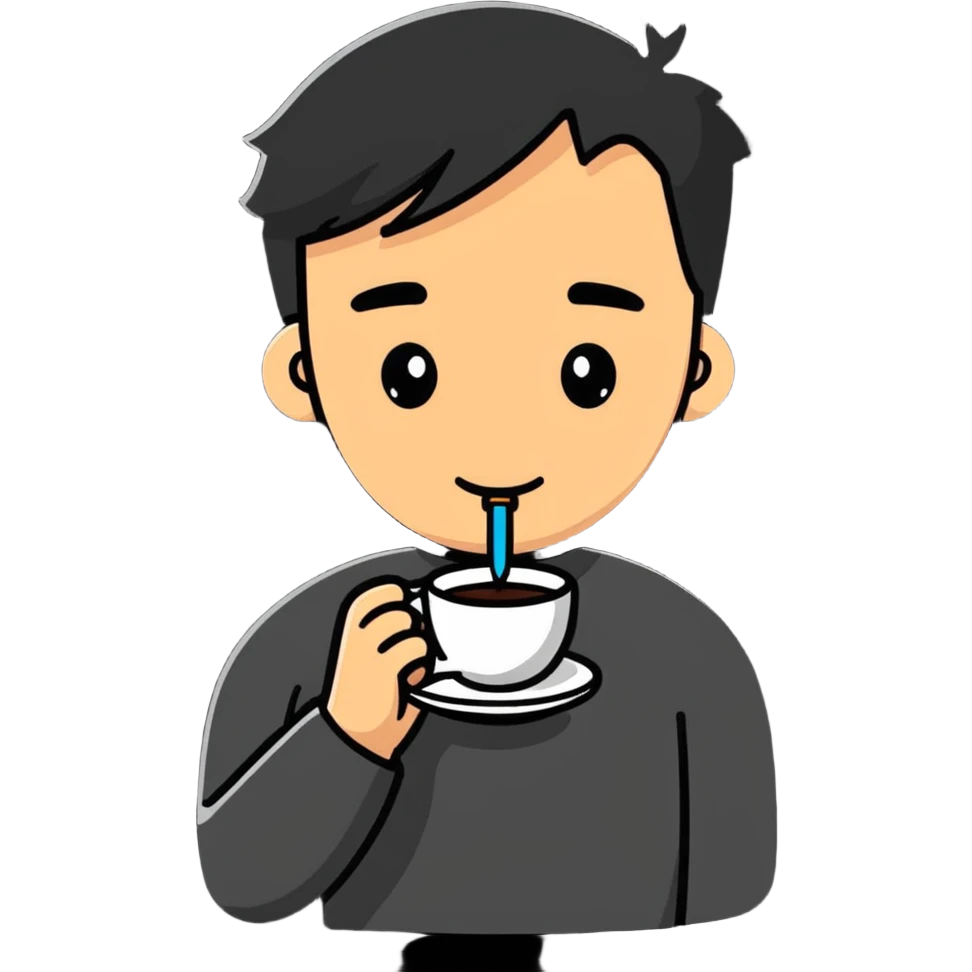 Drinking coffee emoji