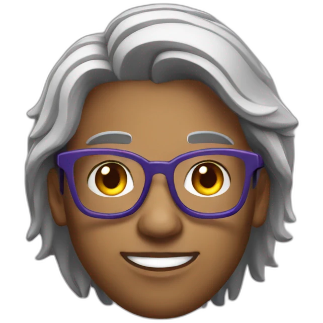 Nerd using Microsoft Teams emoji
