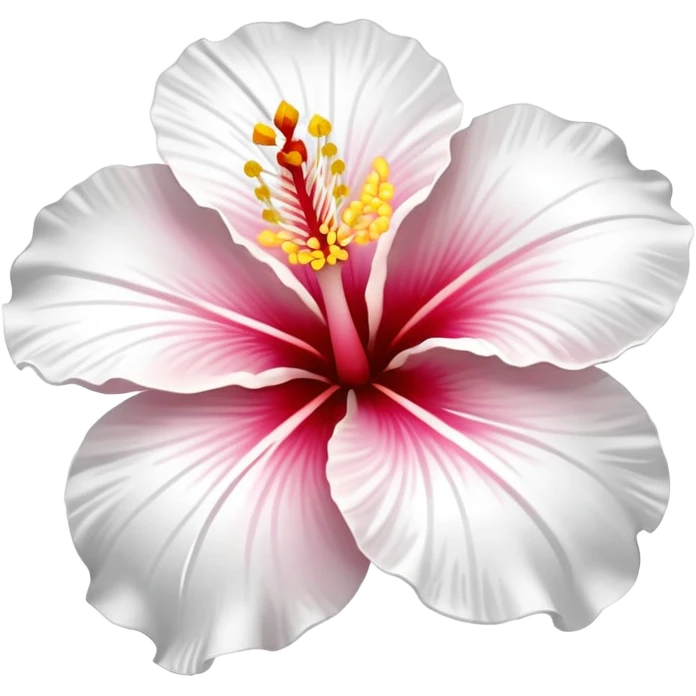 An white hibiscus emoji emoji