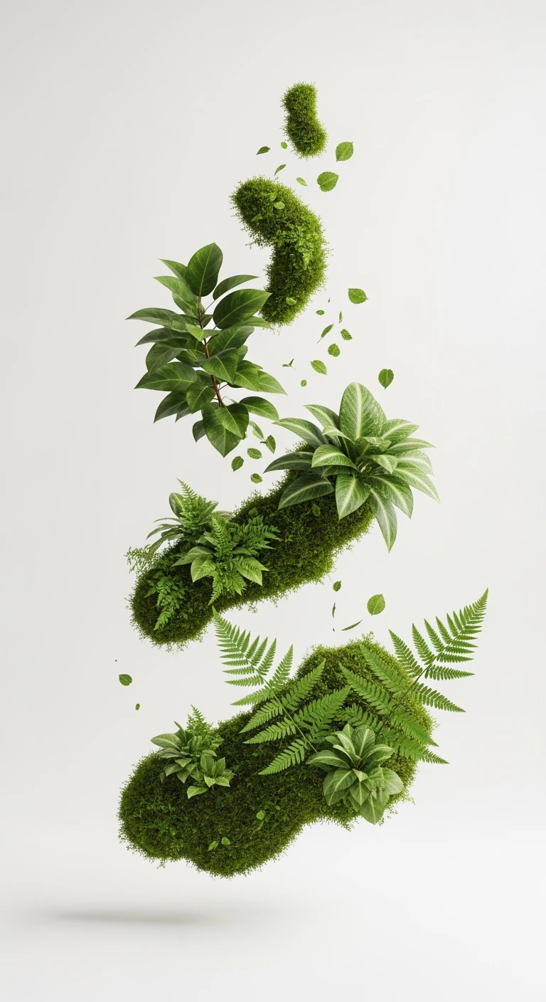 VERDURE FLUTTUANO IN ARIA, iperrealistico 4k, ISOLATA SU SFONDO BIANCO emoji