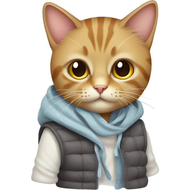 cat with clothes emoji