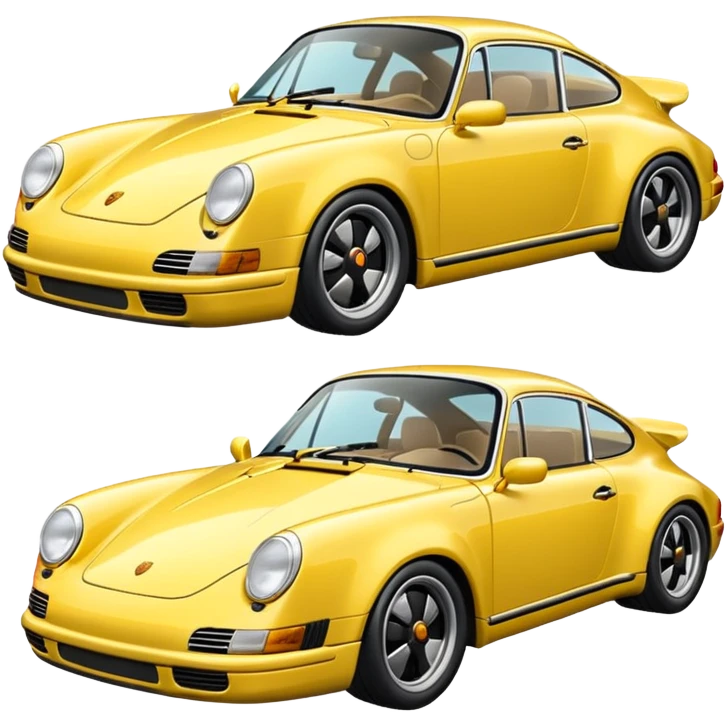 butter yellow Porsche  emoji