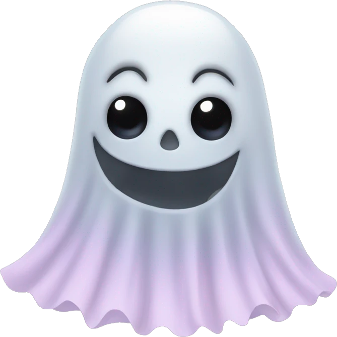 Ghost in a tutu emoji