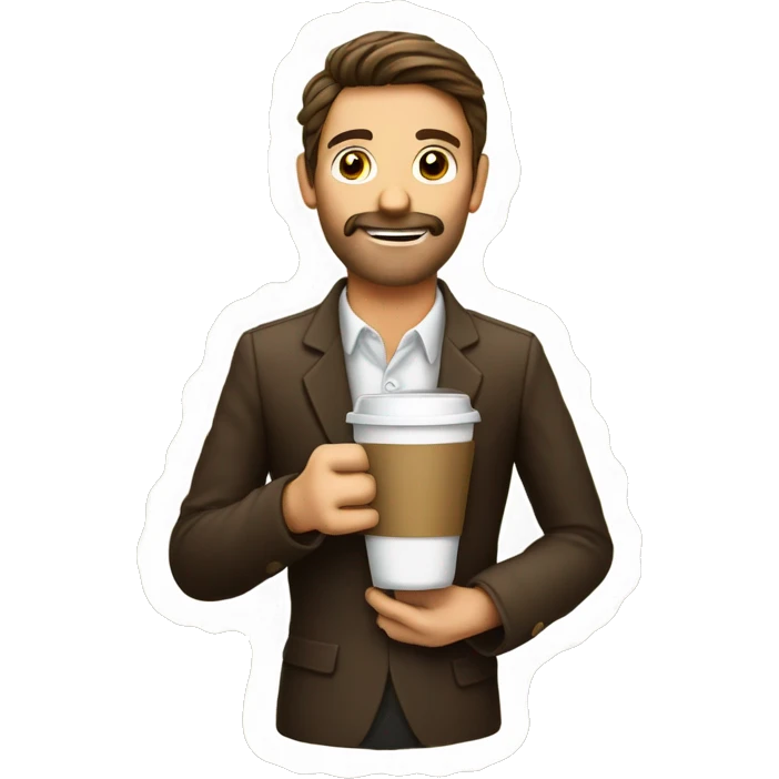 Pflegerin trinkt Kaffee  emoji