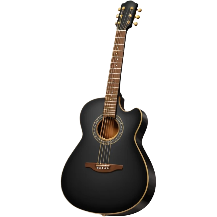 black acoustic guitar emoji