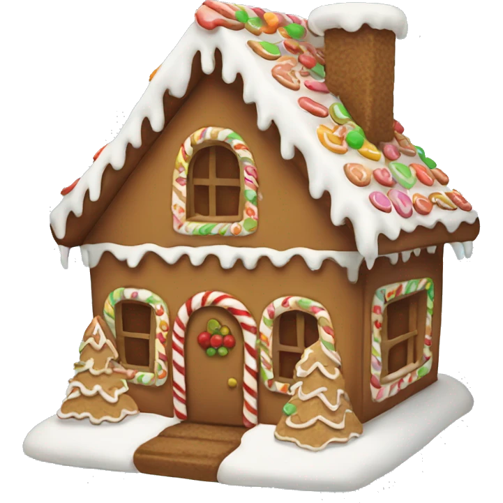 gingerbread house emoji