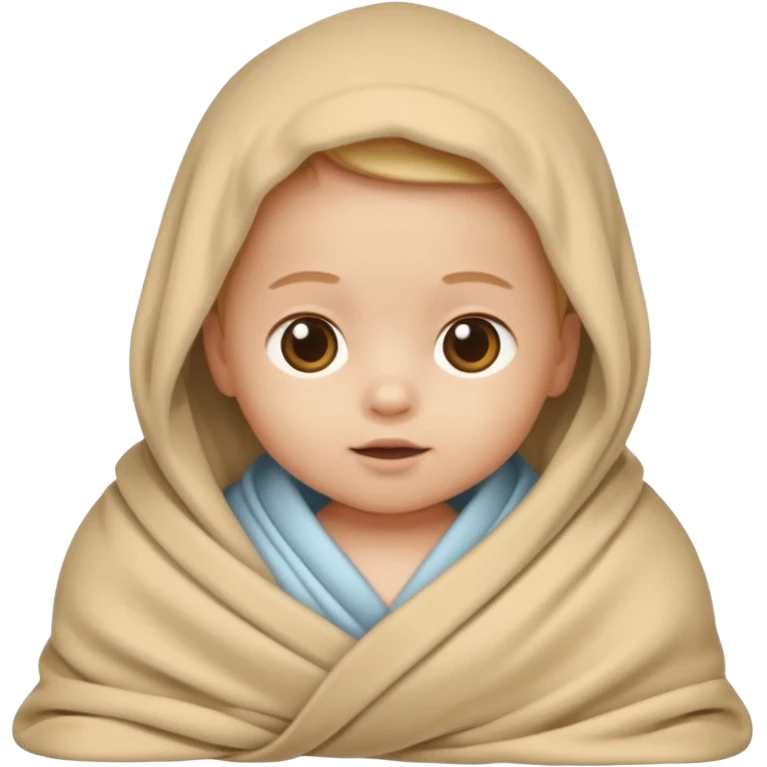 Ребёнок укутанный в одеялко emoji