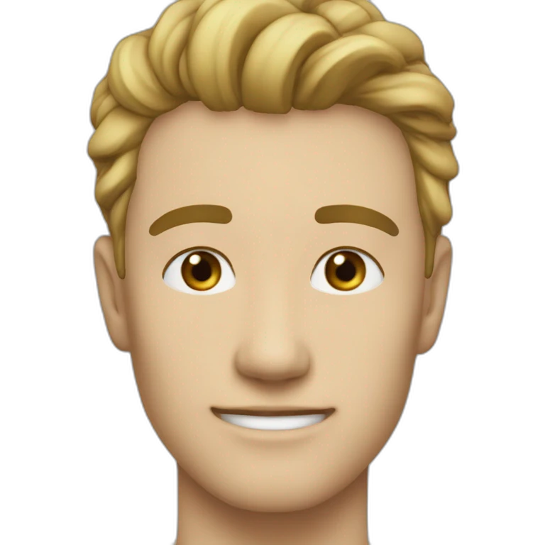 男性、メッシュ付きサイドカットヘア emoji