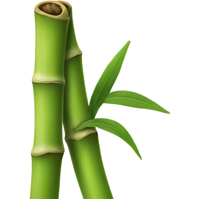 Bamboo whisker for matcha emoji