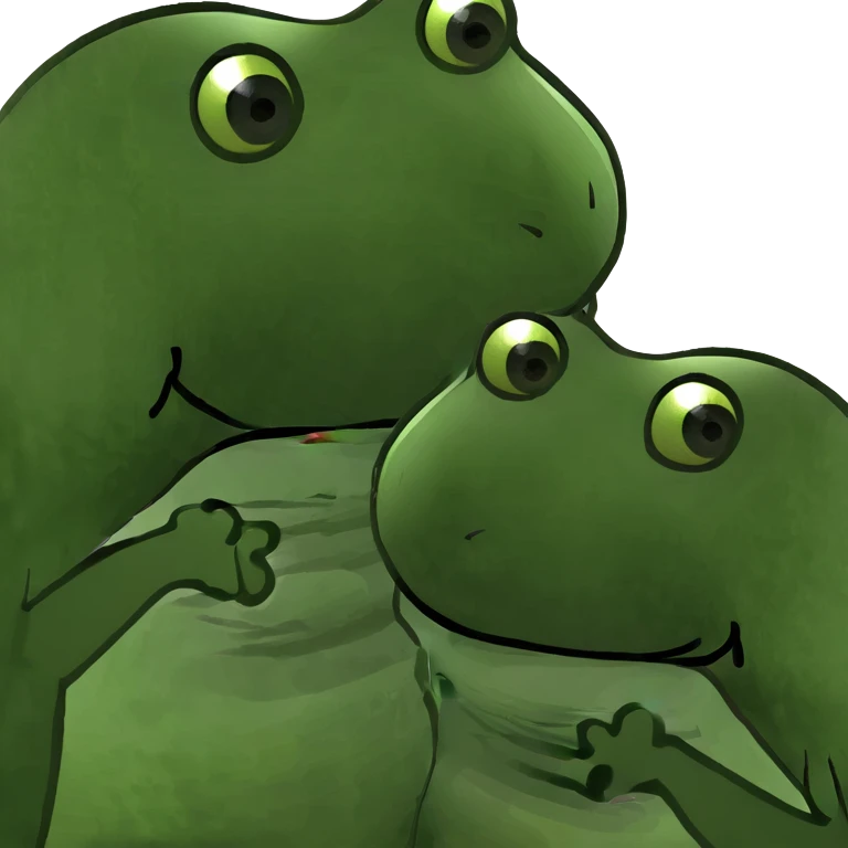 2 cute animals in love  emoji