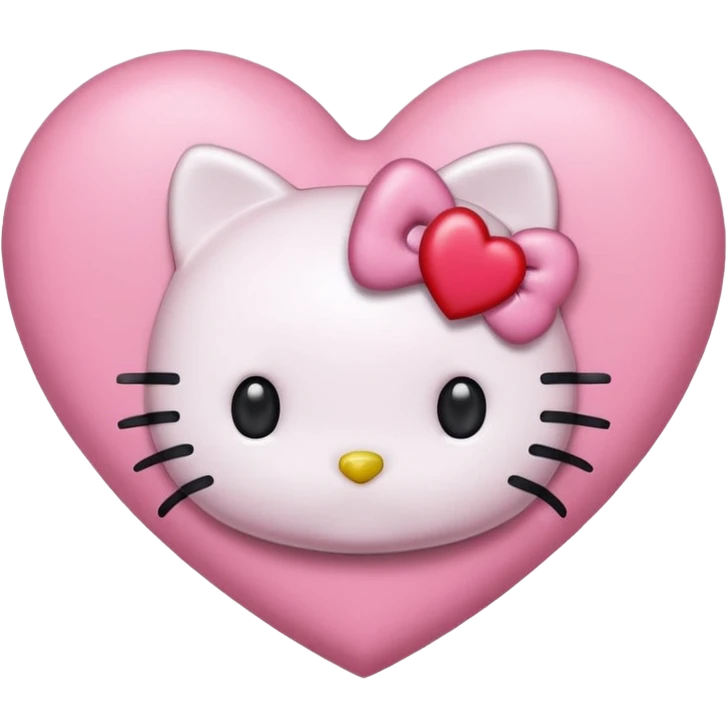 hello kitty heart emoji