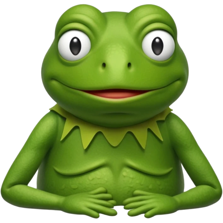 Tired Kermit frog  emoji