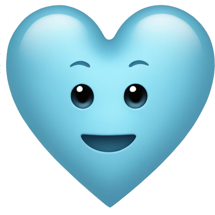 light blue heart emoji