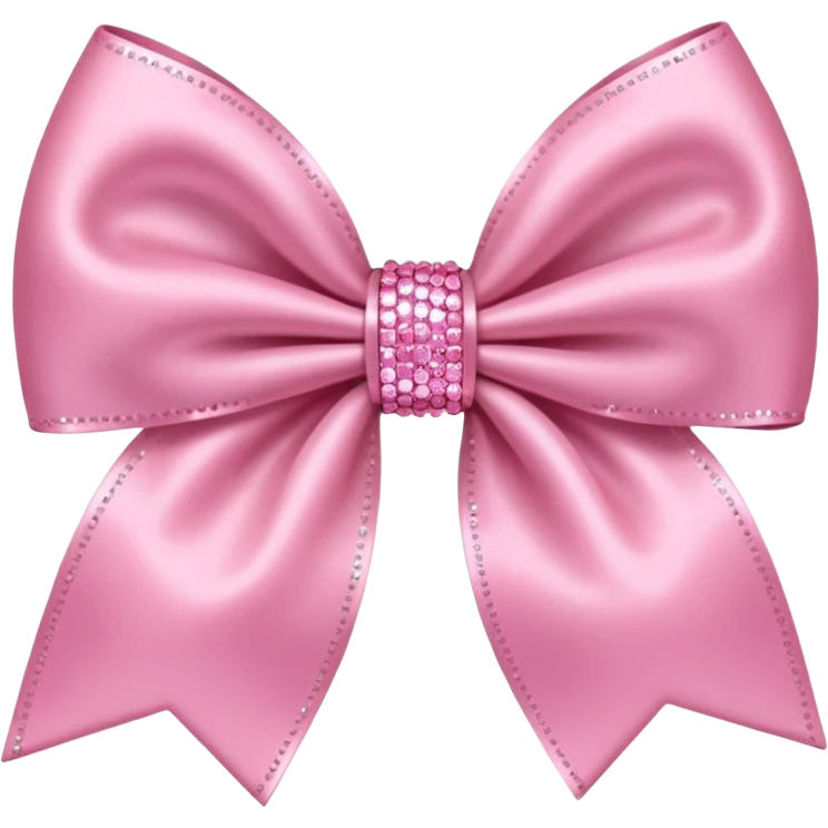 baby Pink bow with sparkles  emoji