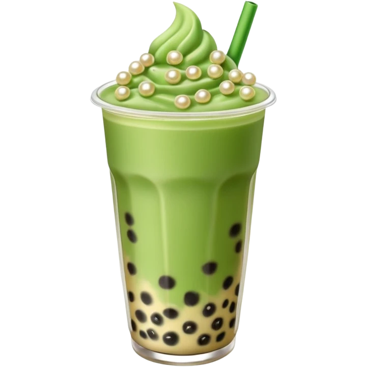 boba matcha milk tea emoji