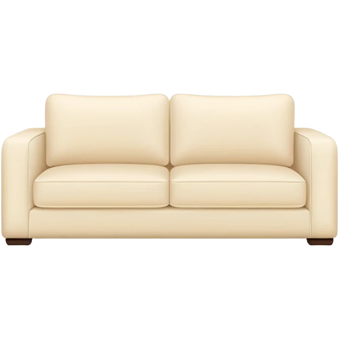 minimalist modern cream sofa with clean lines emoji