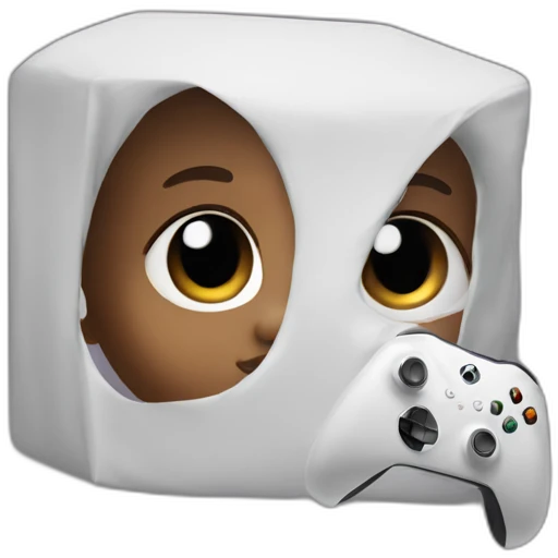 A baby with an xbox series X emoji